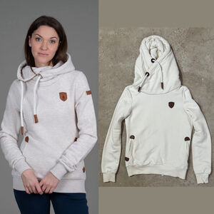 Wanakome Artemis Heather Oatmeal Hoodie Sweatshirt Women’s Medium Pockets